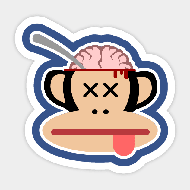 Chilled Monkey Brains Sticker by ElectricGecko